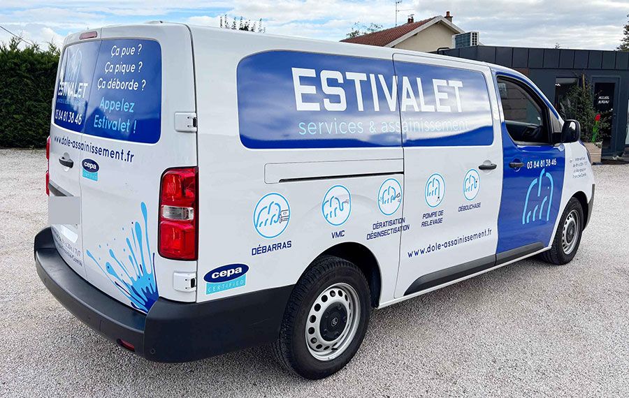 Marquage véhicule utilitaire estivalet