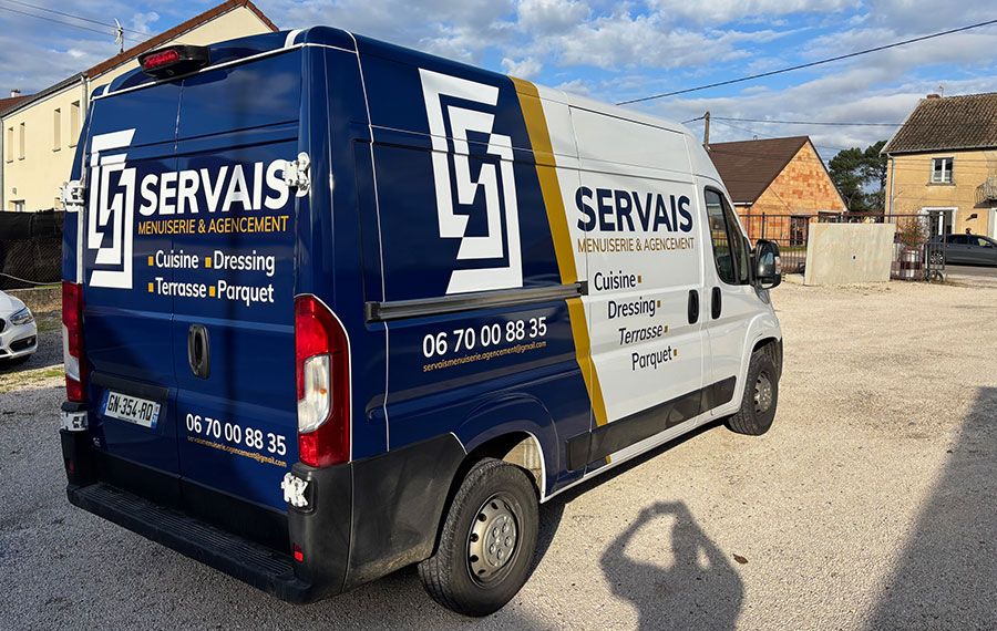 Marquage véhicule utilitaire Servais