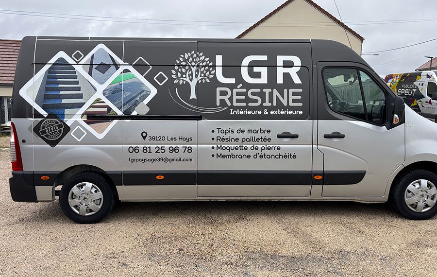 Marquage véhicule utilitaire LGR