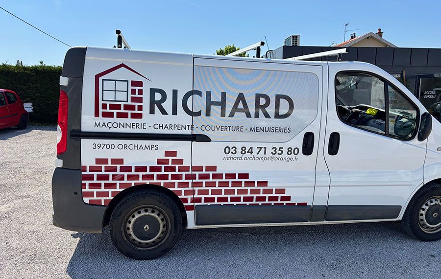 Marquage véhicule utilitaire Richard
