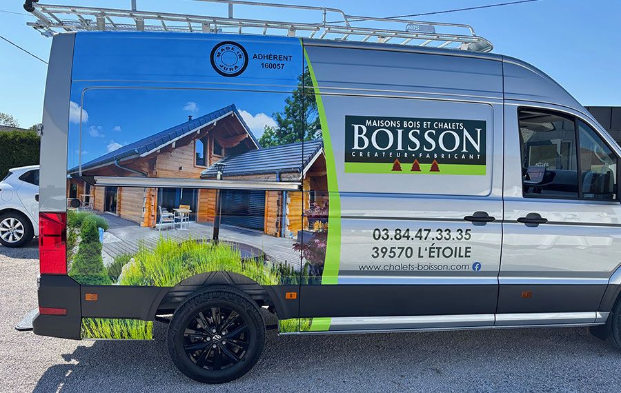 Marquage véhicule utilitaire Boisson
